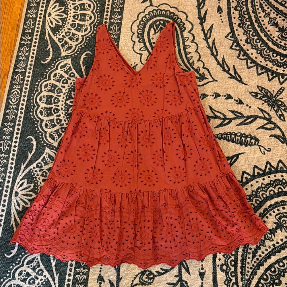 Loft Terracotta Sleeveless Dress